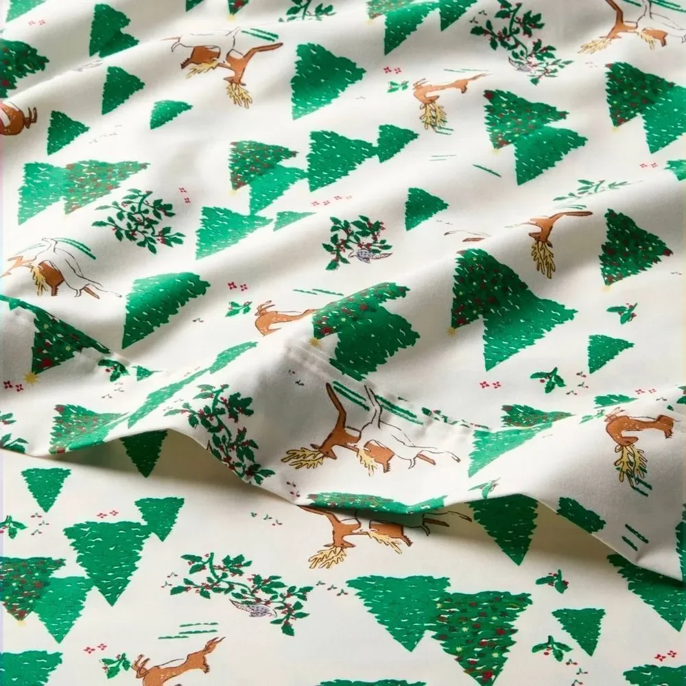 New Full 400 Thread Ct Christmas Holiday Performance Sheet Set Winter Threshold